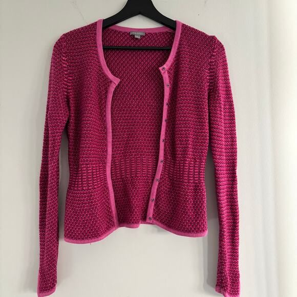 Ann Taylor Petites Pink Sweater Cardigan Size S Cashmere Mohair Rabbit Hair Wool - Picture 7 of 7